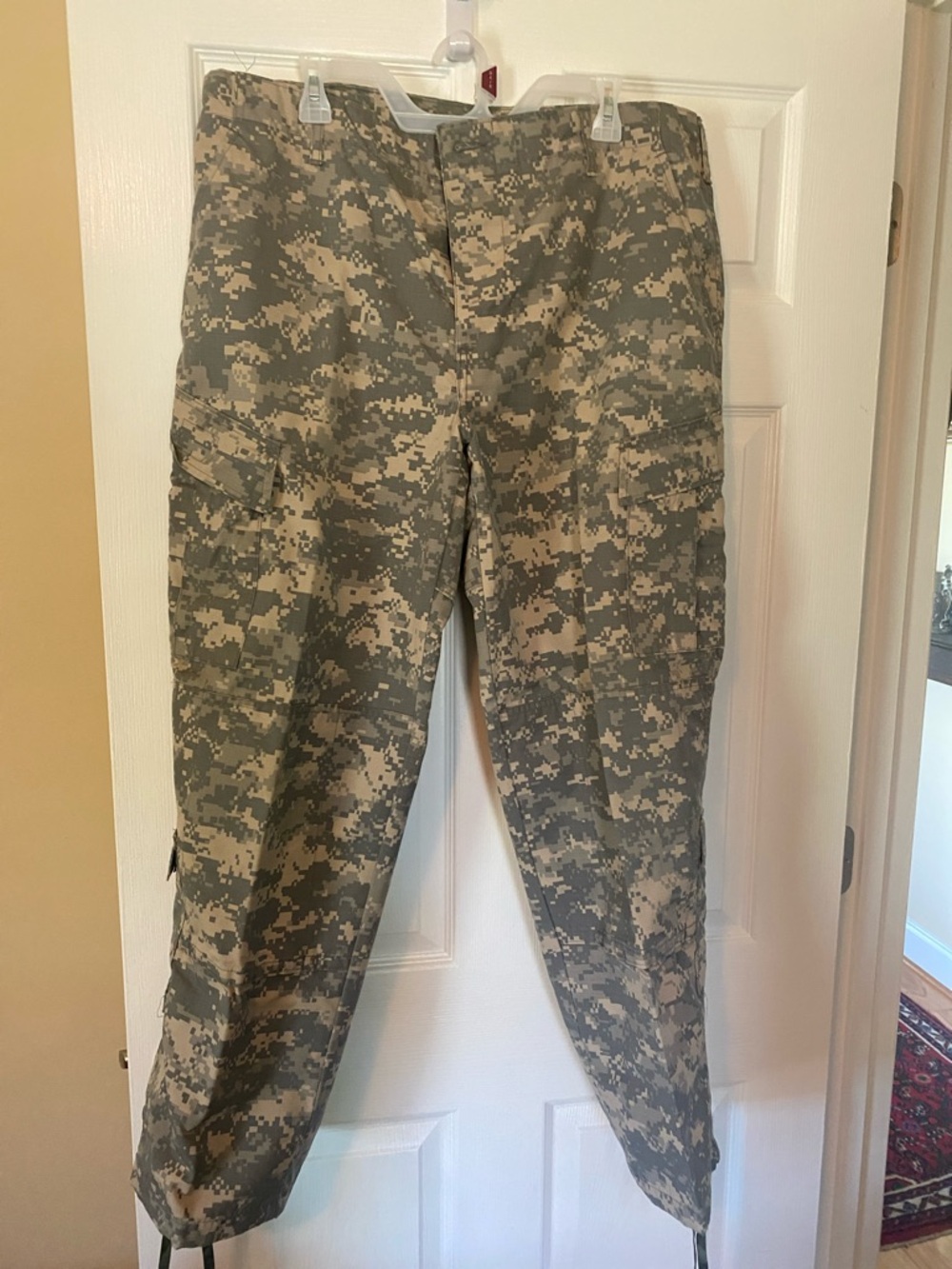 U.S. Army Digital Camo Cargo Pants in Green and Tan